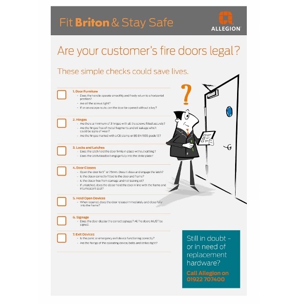Allegion promotes the importance of fire door hardware
