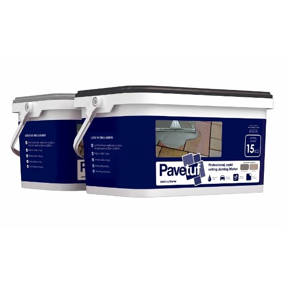 Pavetuf jointing mortar sets quality in stone