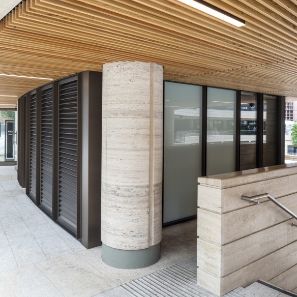Hunter Douglas produces its first radialised grill ceiling in UK