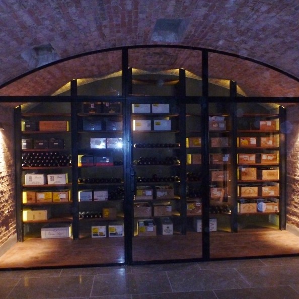 Steel screens offer an intoxicating aesthetic for wine cellars