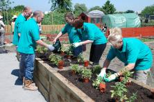 Taff tenants delighted with allotment makeover