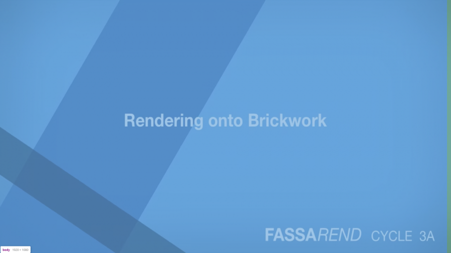 How to apply Fassarend Cycle 3A onto brickwork
