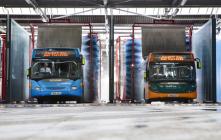 USING THE RAIN TO WASH 200 BUSES A DAY WINS NATIONAL AWARD