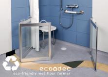 A TRULY SUSTAINABLE WETROOM FLOOR FORMER