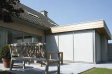 RENSON® Fixscreen®: the standard in windproof vertical sun screens,  now for glazed surfaces up to 22 m²