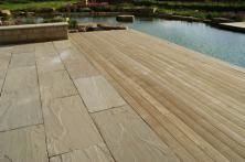 Arch Timber Protection’s KEYWOOD Treated Pine Specified for Decking Around Swimming Pond for Zero Carbon House