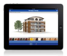 Façade configurator available for iPhone and iPad