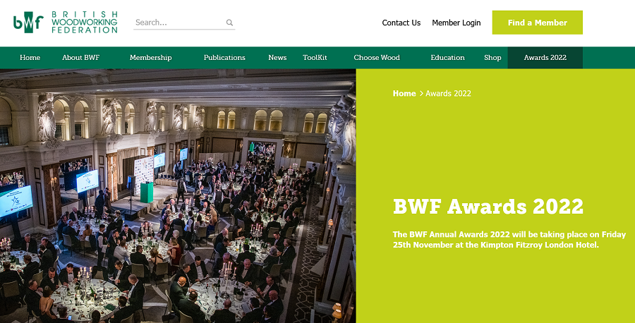 British Woodworking Federation 2022 Awards shortlist revealed